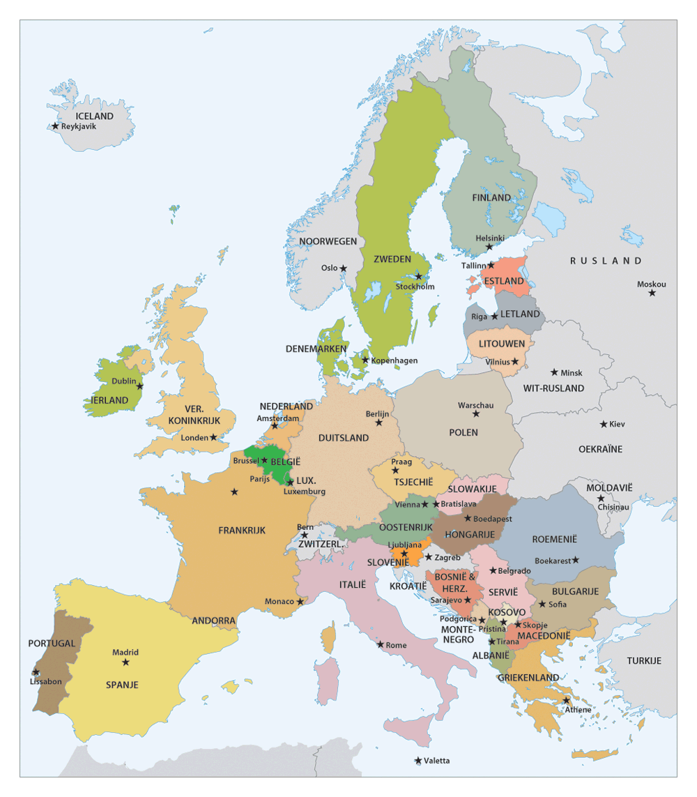Kaart Europese Unie