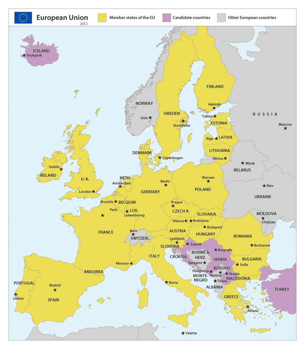 european union map europe european union kaarten karte maps european union map europe european union kaarten karte maps