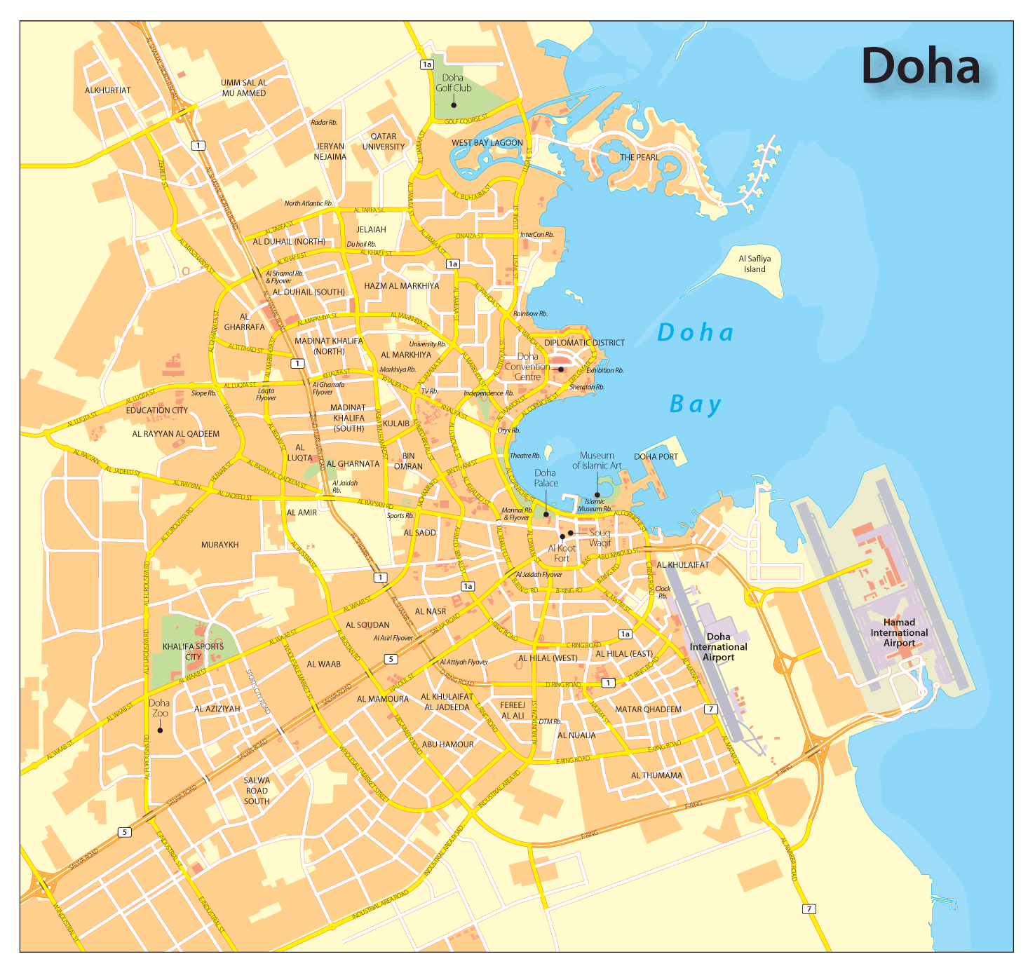 Qatar - Doha - maps